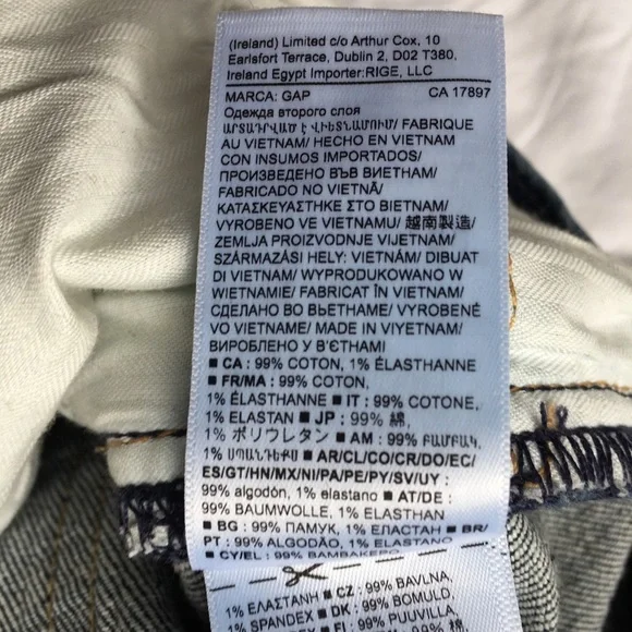 GAP mom jean high rise jeans size 29 dark wash - Picture 15 of 16